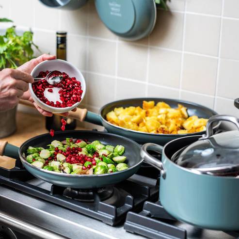 GreenPan Mayflower, Sartenes de Cerámica Antiadherente, libre de tóxicos (PFAS)