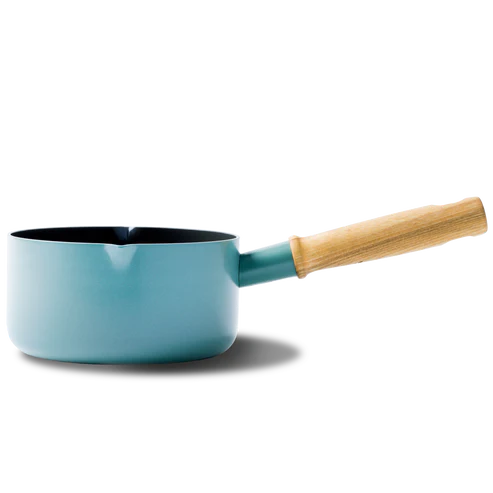 GreenPan Mayflower Cacerola de Cerámica Saludable Antiadherente de 16 cm, Mango de Madera Vintage, Sin PFAS, Inducción, Azul Ahumado