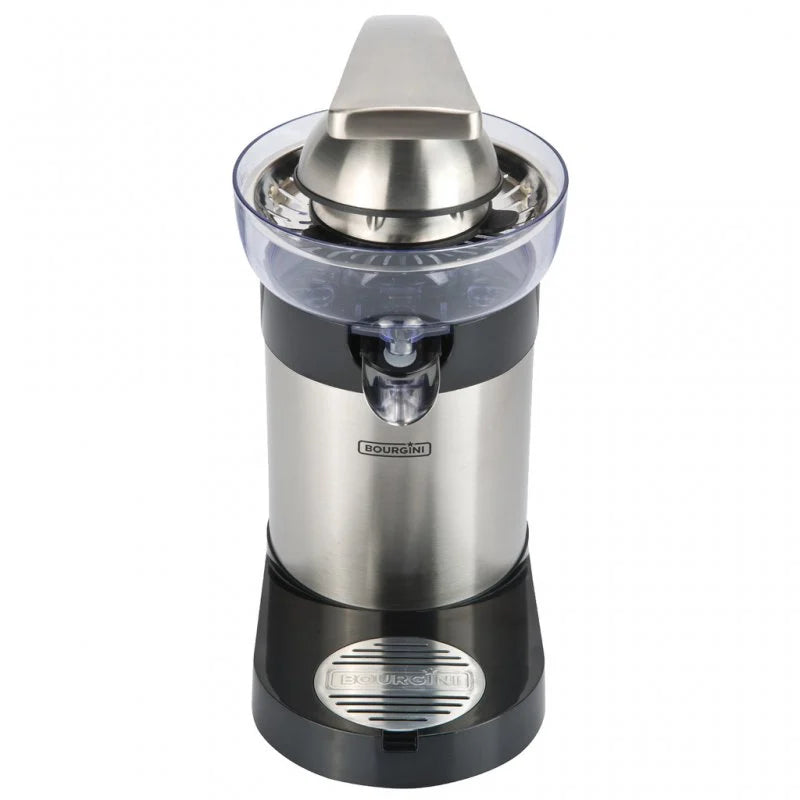 Exprimidor Eléctrico De Luxe. 130W, Filtro de pulpa, Cono de prensa Extraíble de acero inoxidable, Palanca de presión de metal, Sistema antigoteo, Apto para lavavajillas