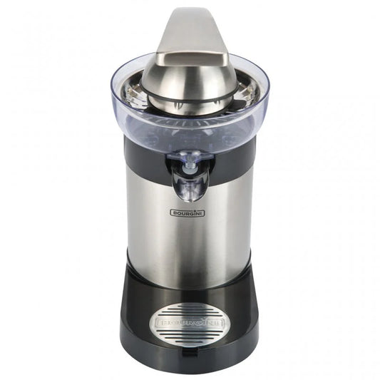 Exprimidor Eléctrico De Luxe. 130W, Filtro de pulpa, Cono de prensa Extraíble de acero inoxidable, Palanca de presión de metal, Sistema antigoteo, Apto para lavavajillas