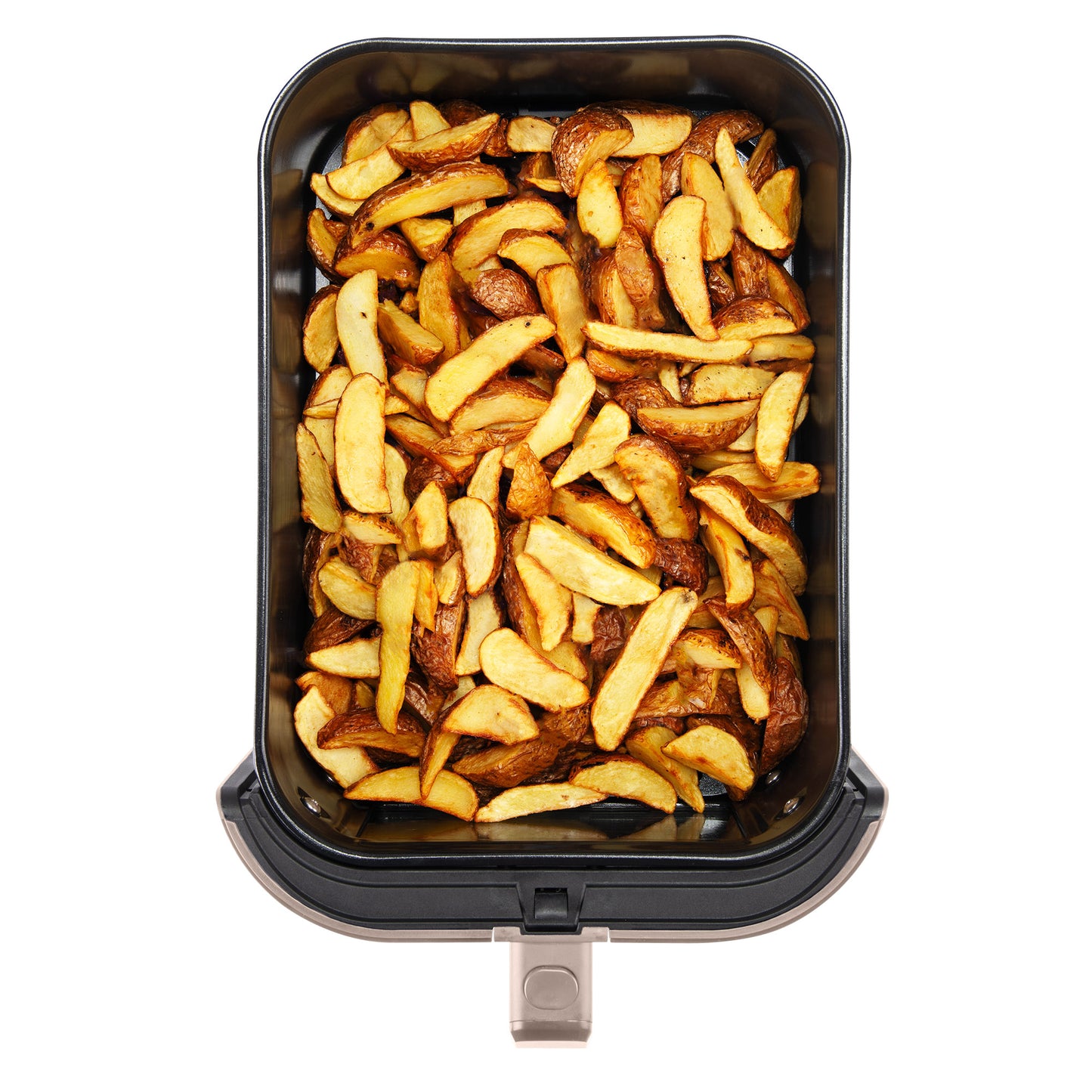 BOURGINI Freidora de Aire con Revestimiento Cerámico Pro, Libre de Químicos (PFAS, C6, PFHxA, PTFE, PFOA y BPA), 5 Litros, Formato Slim 35% más compacto, 1500W, ideal para un hogar sin tóxicos. Beige.