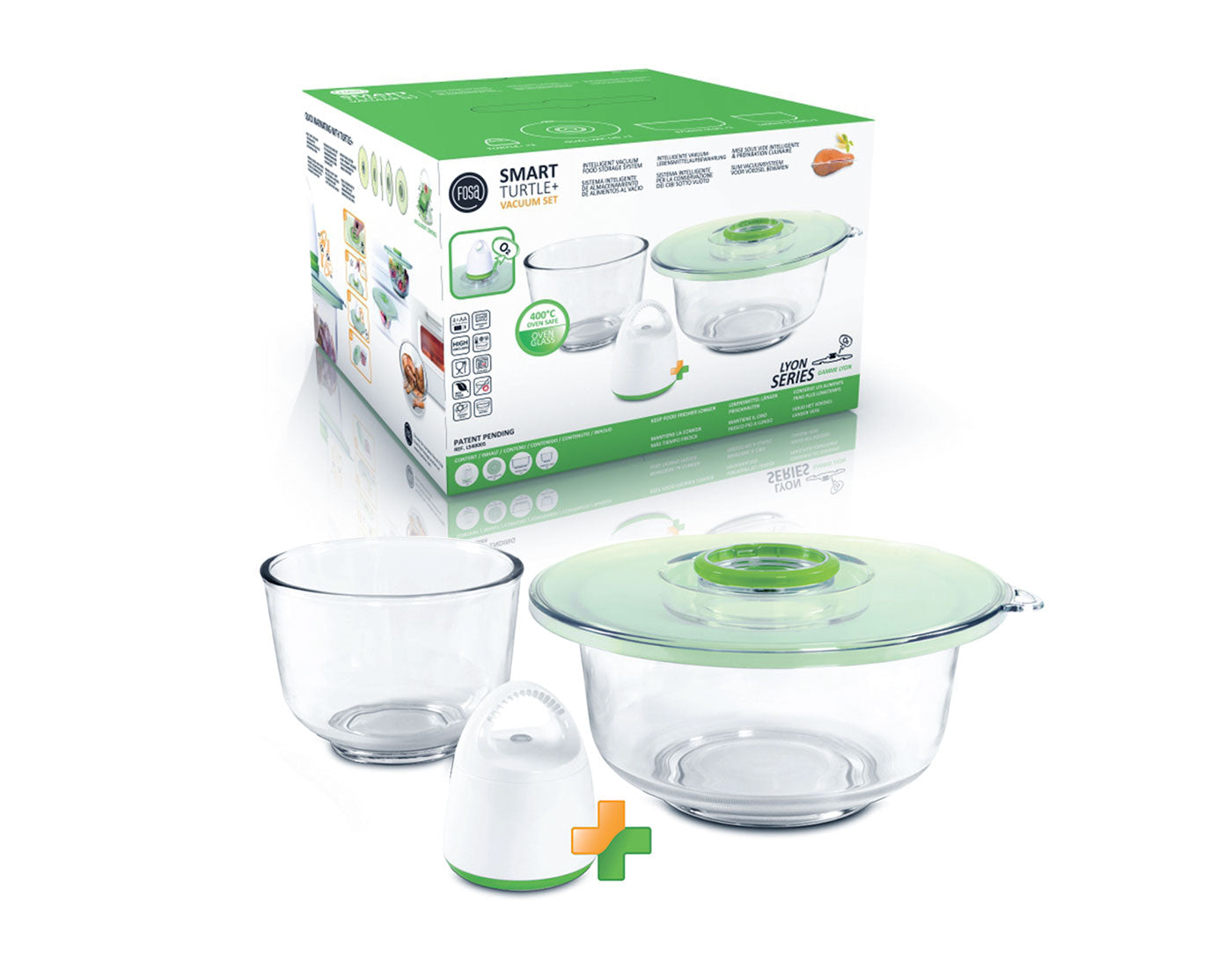 Kit Envasadora + Tapa Universal + Recipientes de Vidrio 2X (Special Marinado)