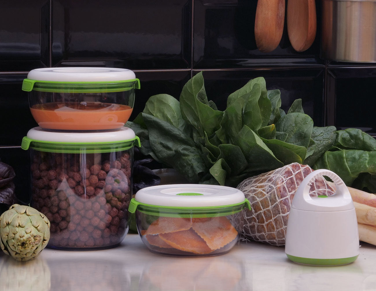 Pack 3 Recipientes + Envasadora