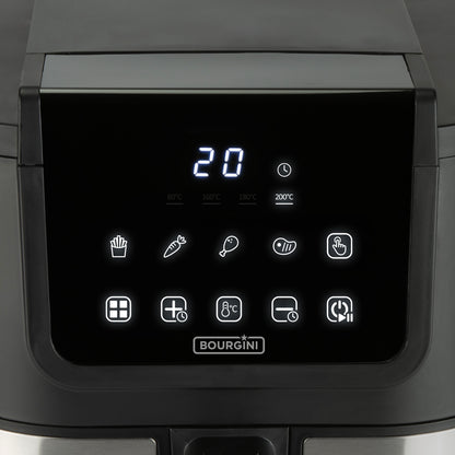 Air Fryer 5.0L con Revestimiento Antiadherente de Cerámica Saludable, libre de tóxicos (PFAS, PBA, Teflón, metales pesados)